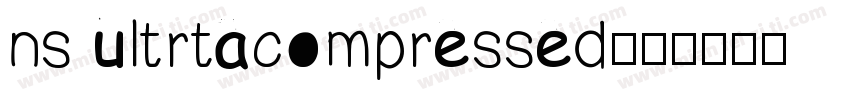 ns ultrtacompressed字体转换